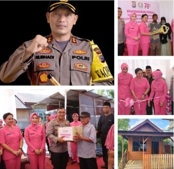    Kapolres Dumai AKBP Nurhadi Ismanto SH SIK Dampingi Pengurus Daerah Bhayangkari Riau